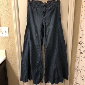 Free People women’s wide leg jean 27